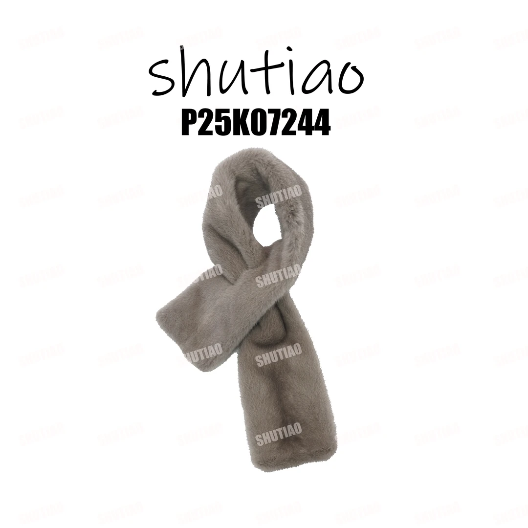 【SHUTIAO】2025冬季：saga  furs进口银兰本色水貂围脖P25K07244