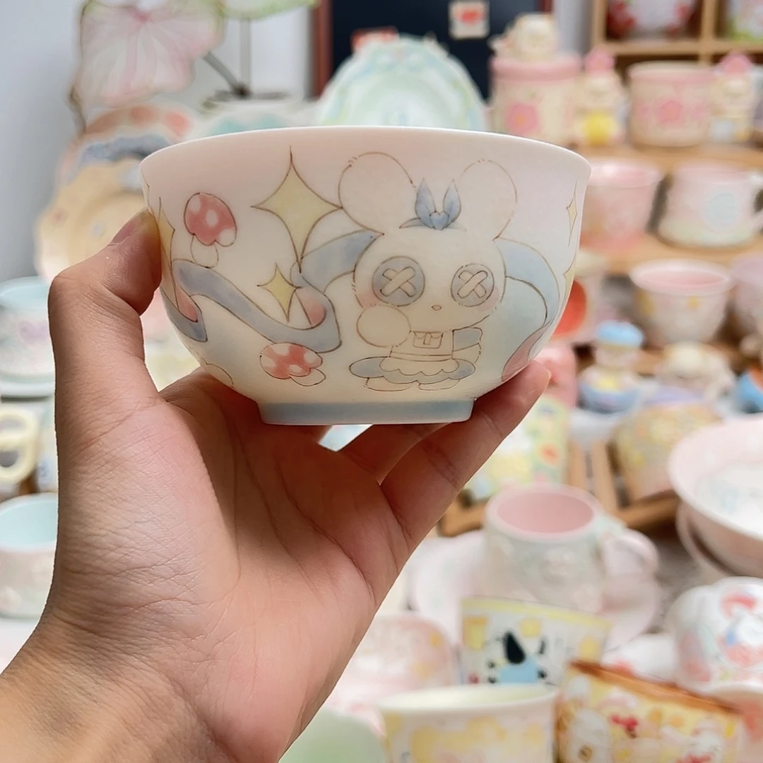 瓷片玉泥米饭碗15号