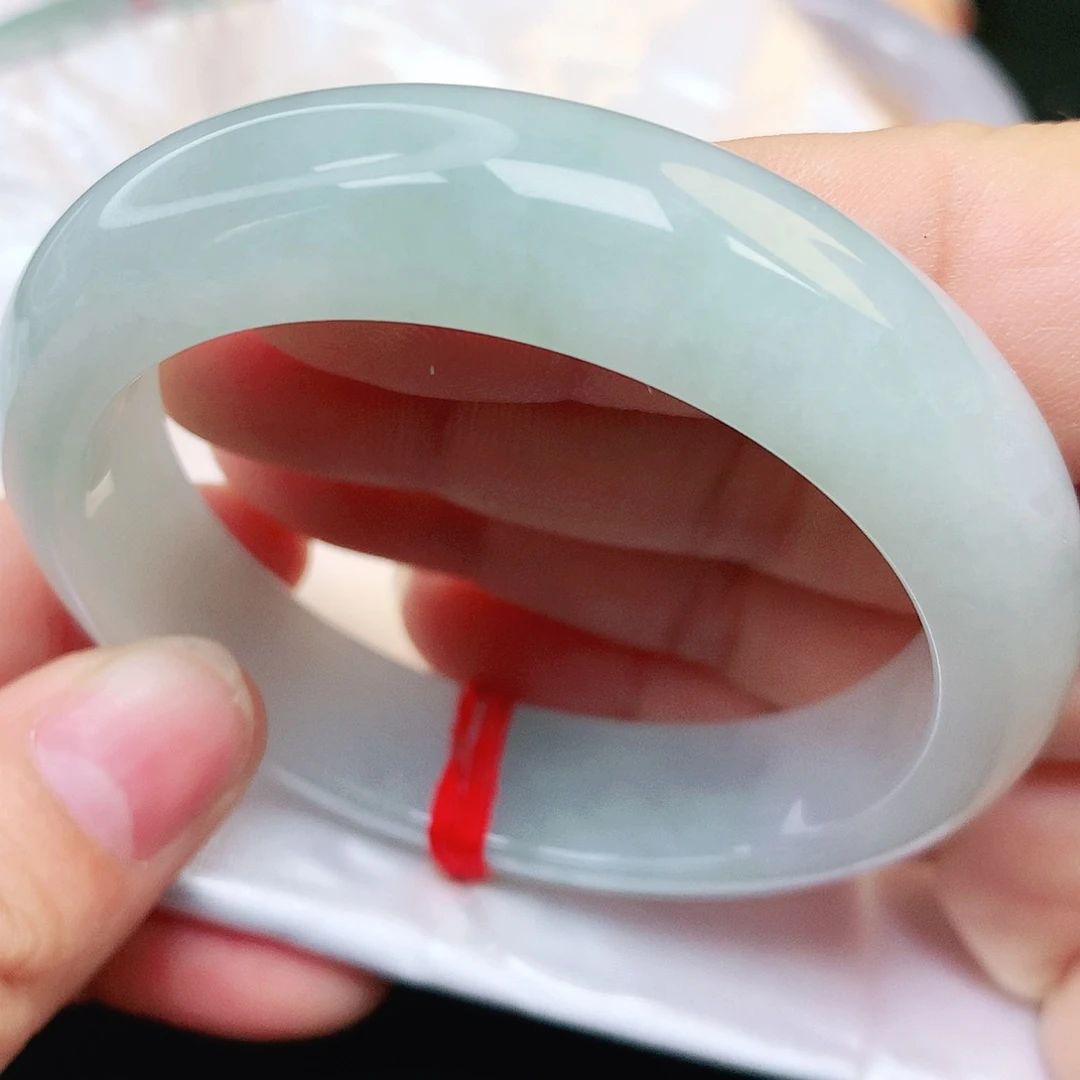 未镶嵌手镯翡翠纯天然A货冰川蓝厚庄172号