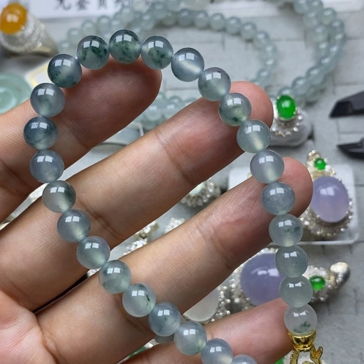 未镶嵌定制翡翠高冰7.5mm