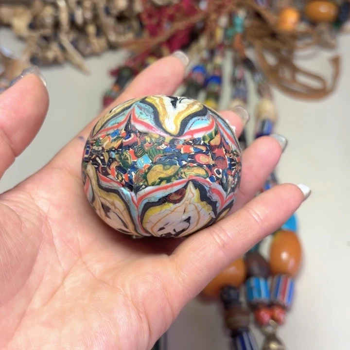 玻璃颈饰琉璃西亚老珠子13