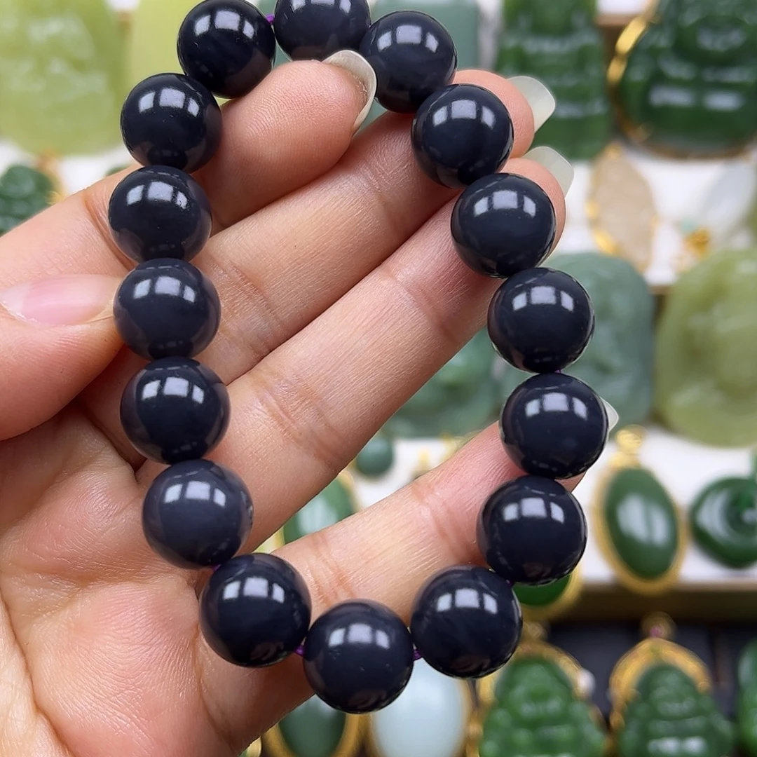 和田玉未镶嵌手串卡12