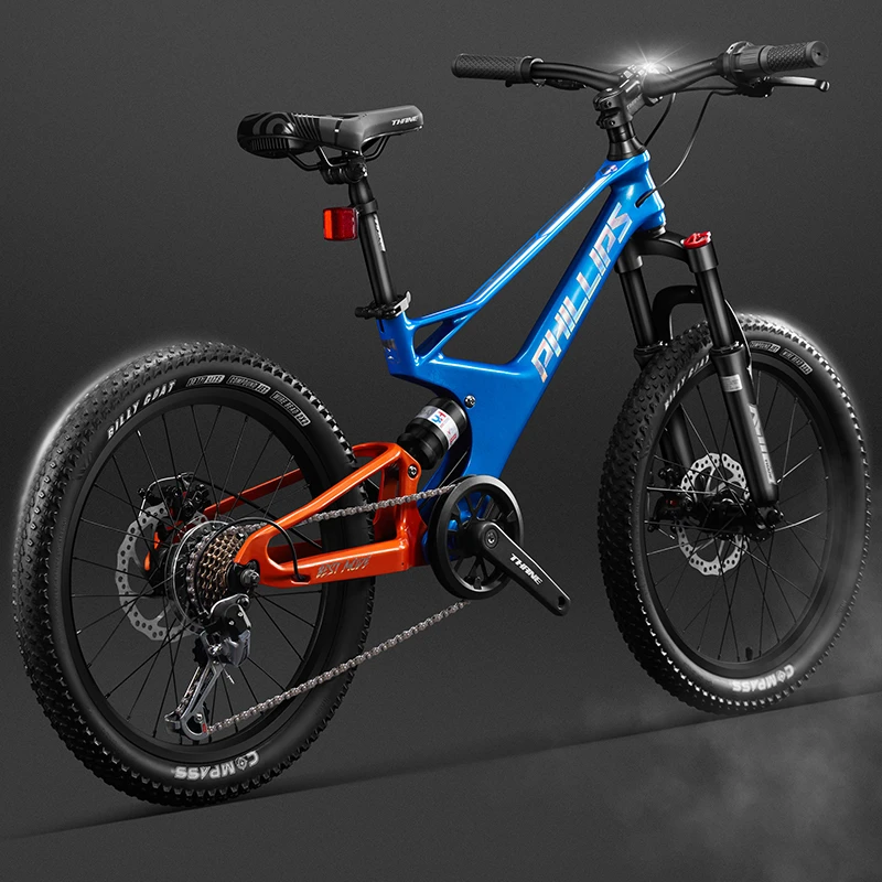 菲利普儿童自行车8-12岁青少年变速山地车男女孩小学生中大童单车