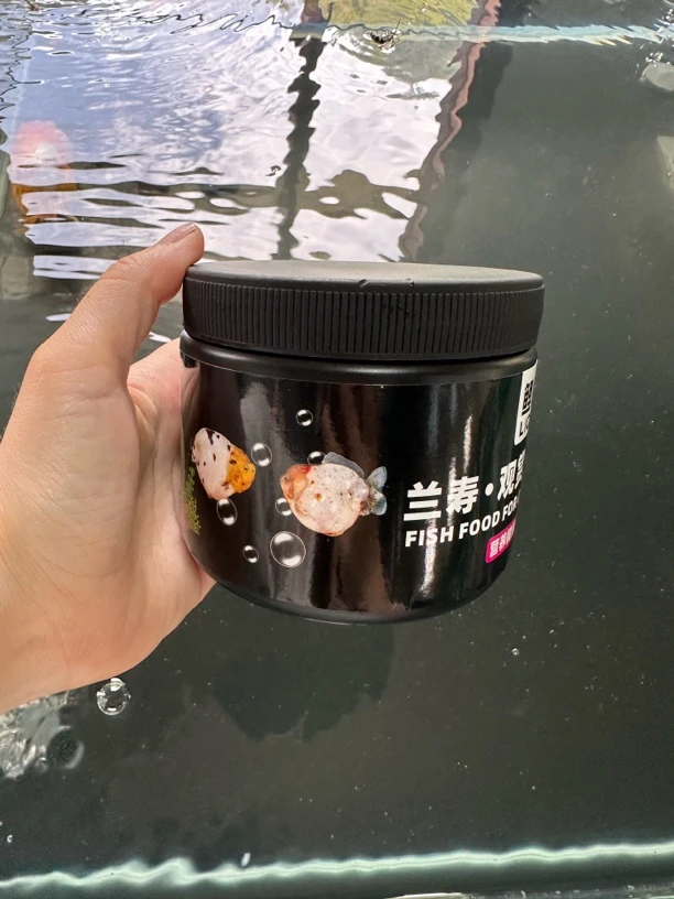鱼食兰寿金鱼专用饲料泰狮狮子头蛋白沉底下沉型小颗粒家用鱼粮高