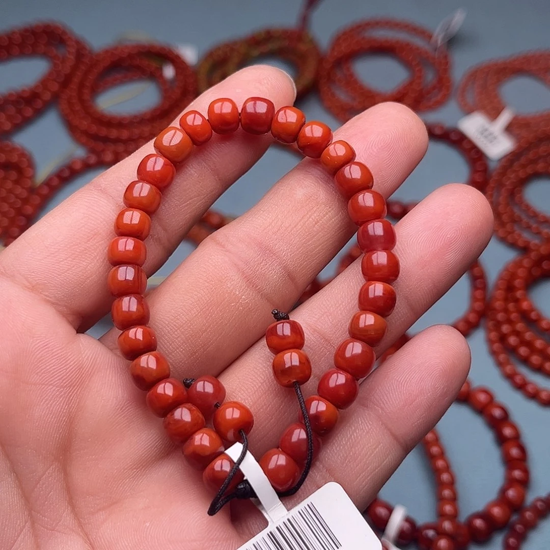 南红玛瑙未镶嵌手链老型卡7