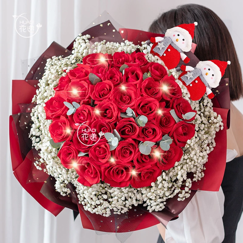 【爱就对了】33枝红玫瑰鲜花恋人礼物同城花店38节鲜花小时达鲜花小时达38女神节妇女节鲜花