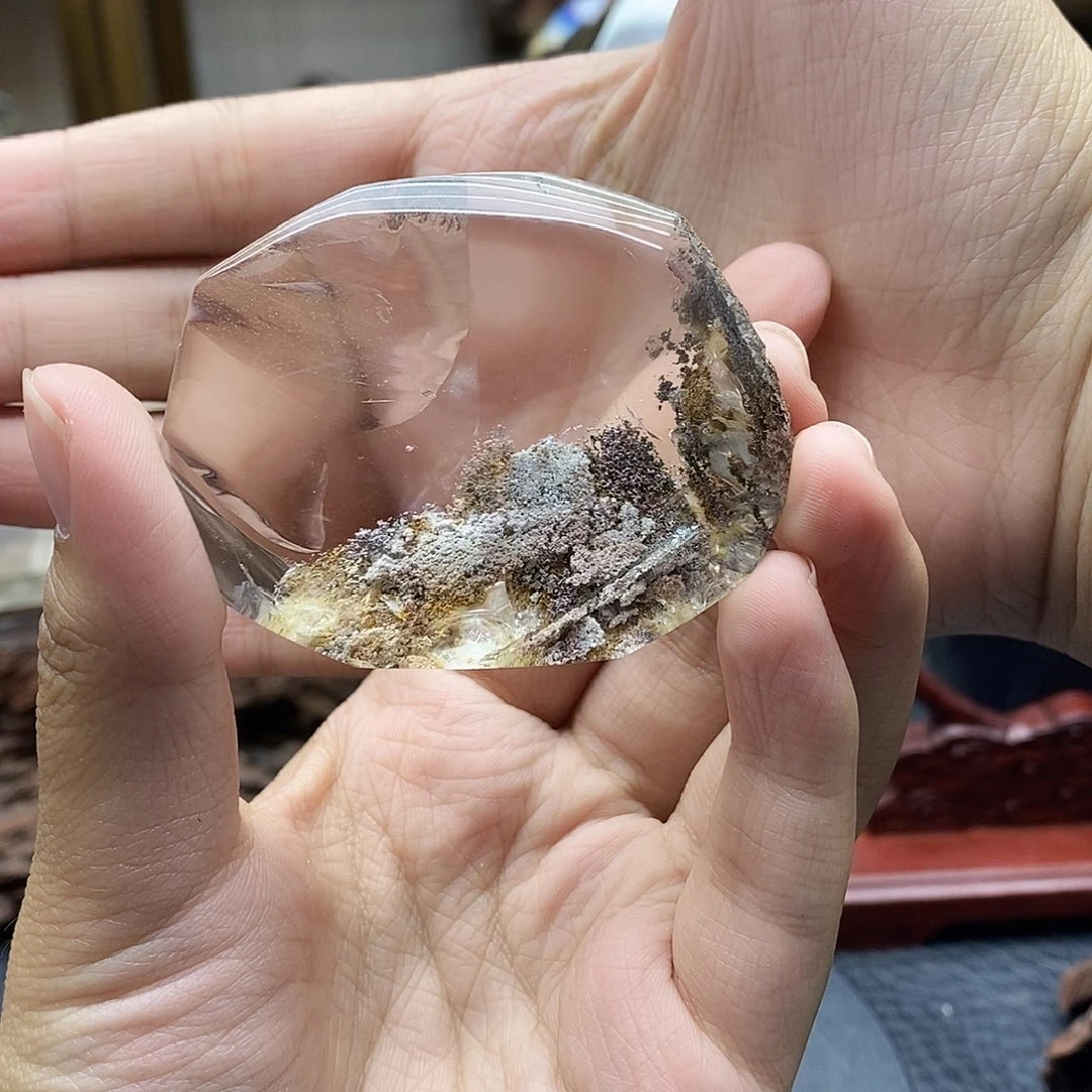水晶摆件未镶嵌水晶烟**南