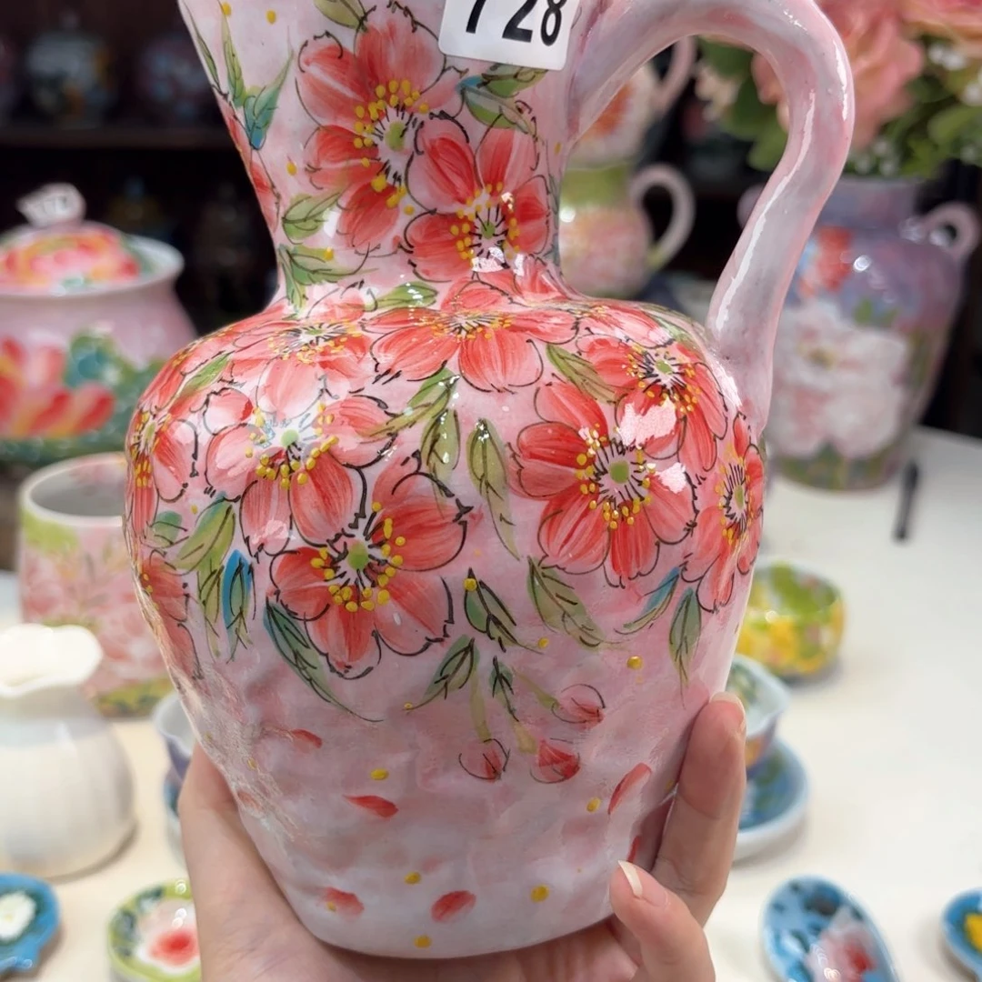 景德镇手绘高温釉下彩陶瓷茶具