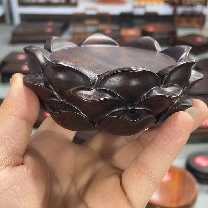 香***合红木底座工艺品紫砂红木底座工艺品8公分