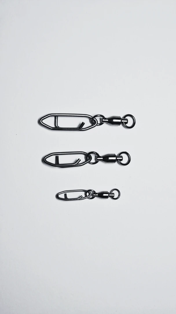 海钓镀镍快挂别针路亚铁板菱形别针焊接轴承防锈别针防咬不断线