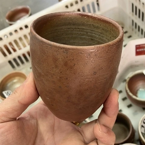 柴烧宝瓶杯子大放漏