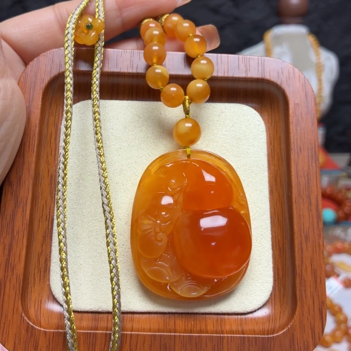 蜜蜡未镶嵌颈饰项链