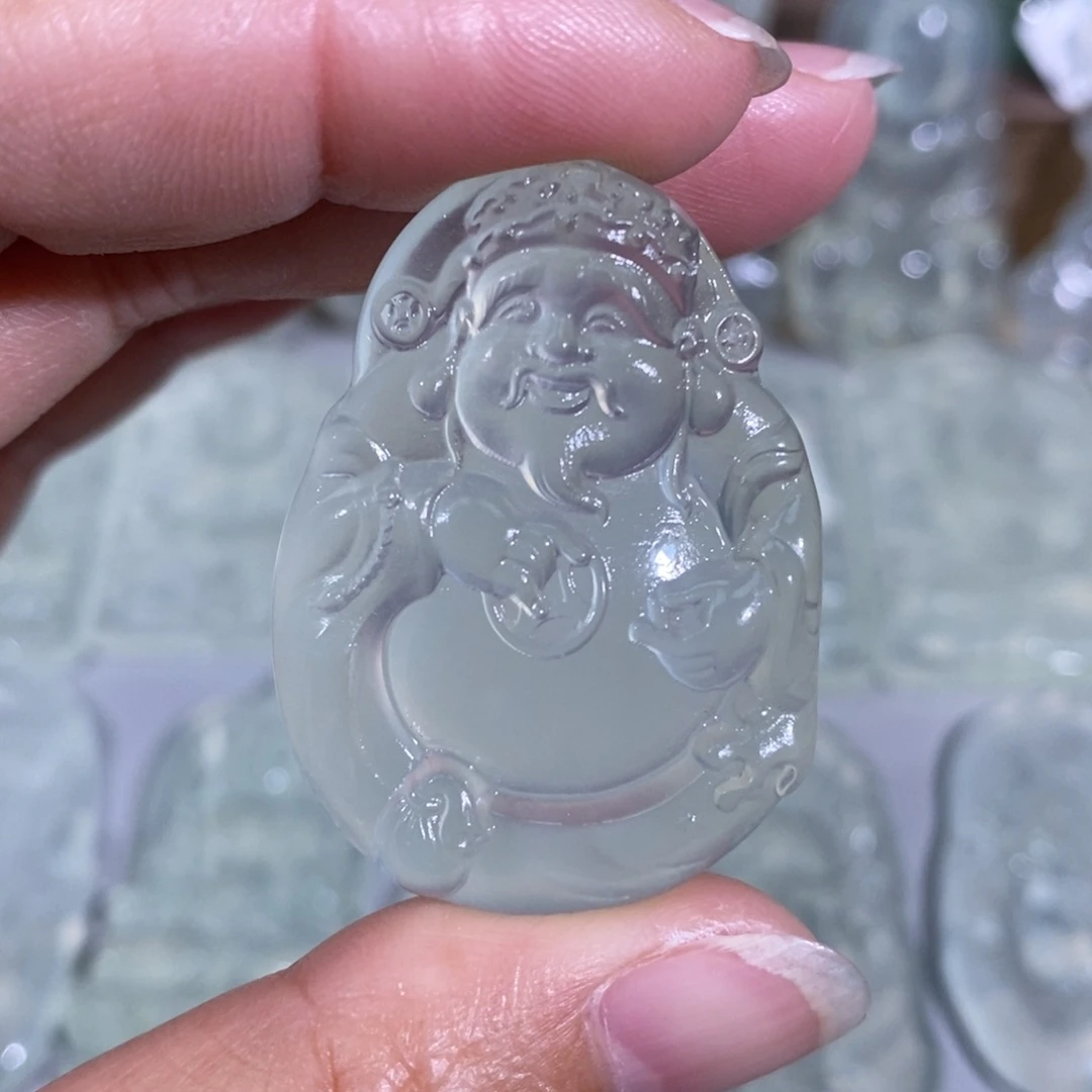 未镶嵌岫玉颈饰吊坠