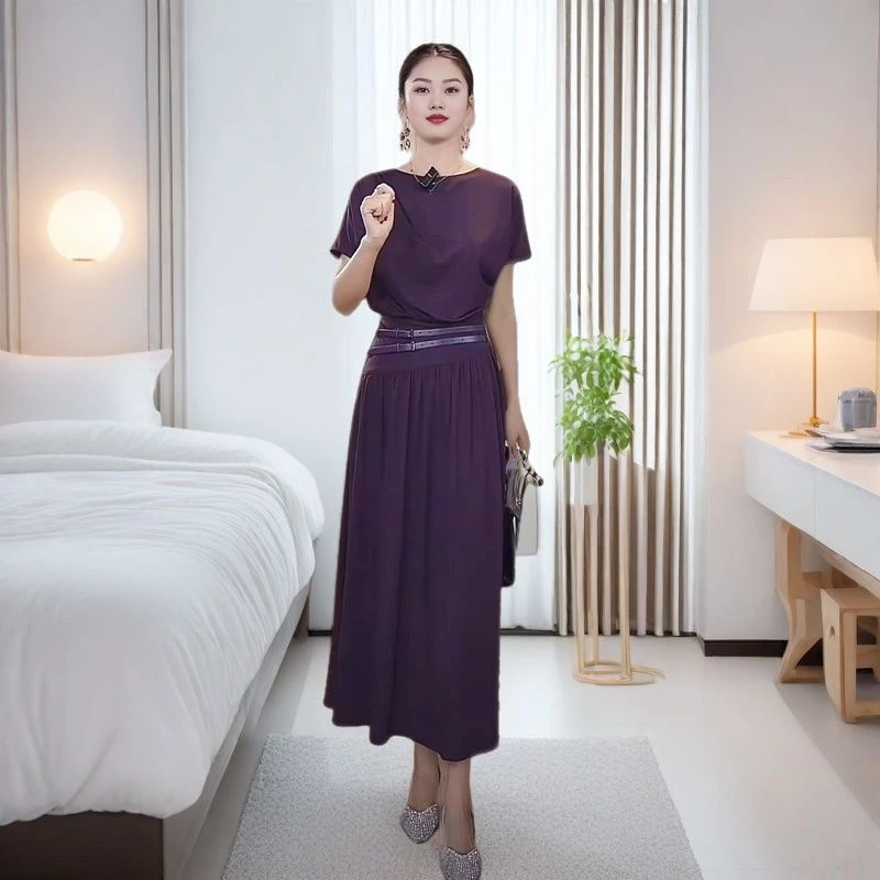 赫本风连衣裙春夏出游服装女甜美可爱风格衣服法式显瘦长裙通勤