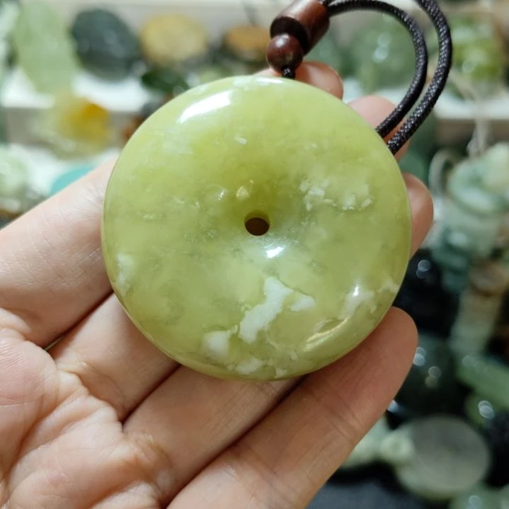 岫玉平安扣未镶嵌