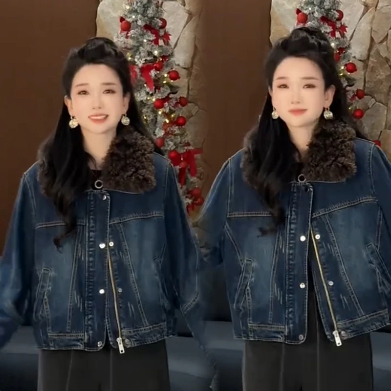 2025秋冬新款时尚显瘦气质网红高档洋气女高级百搭宽松大码外套潮