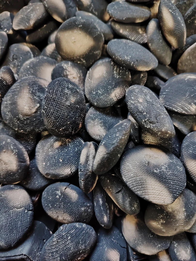 手工解压diy纽扣真空包装