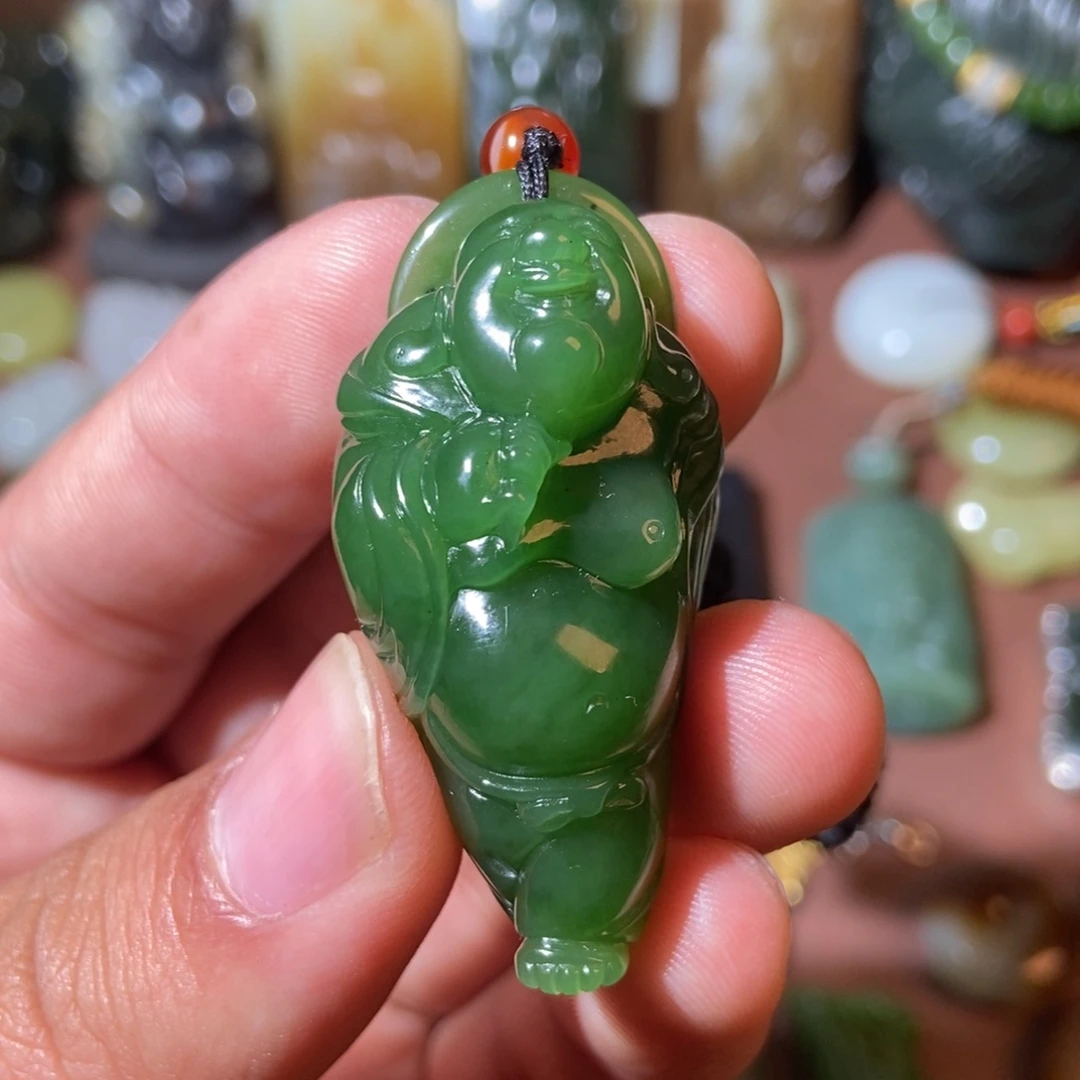 和田玉未镶嵌挂件