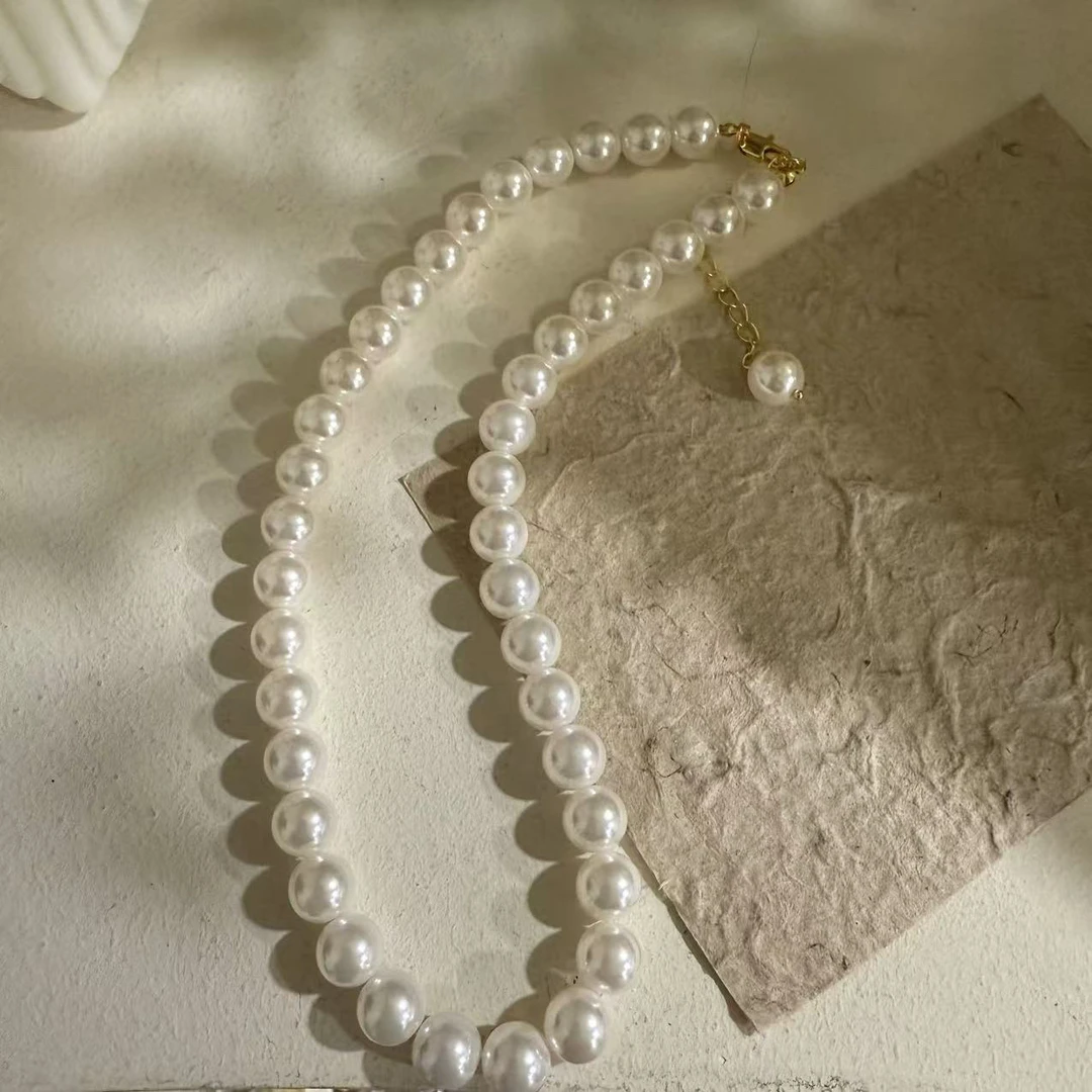 非金属仿珍珠项链 高级有质感珠珠项链~（YWXL151#）爱唯依