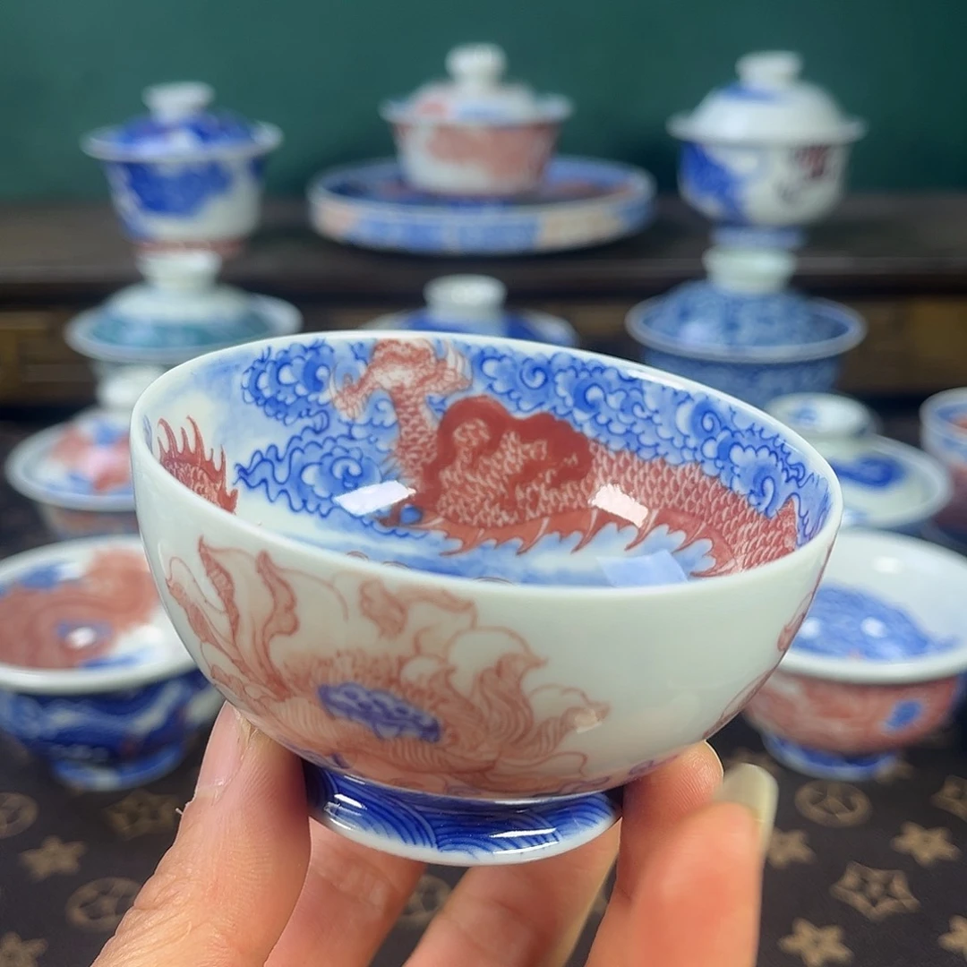 瓷片景德镇市自成堂手工手绘