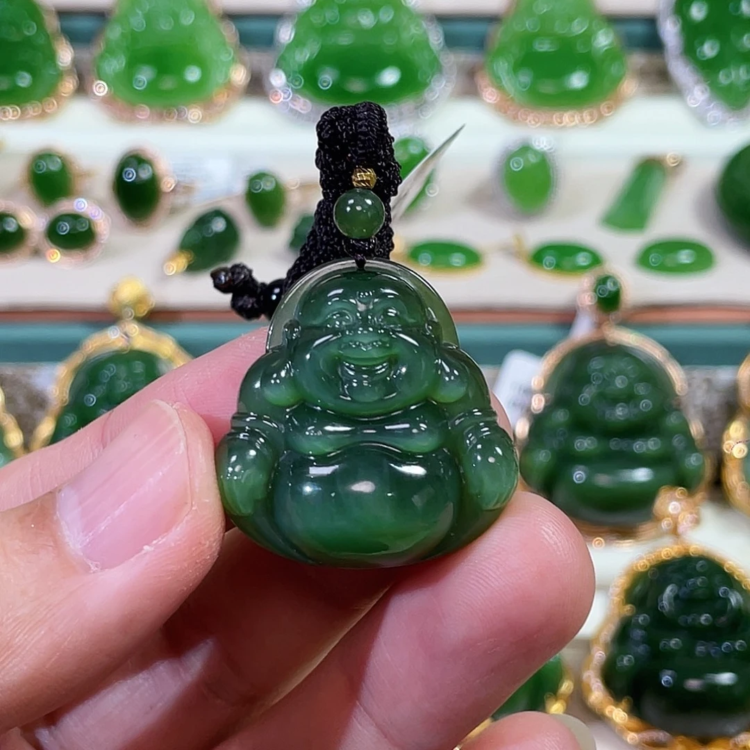 和田玉（碧玉）未镶嵌颈饰30mm