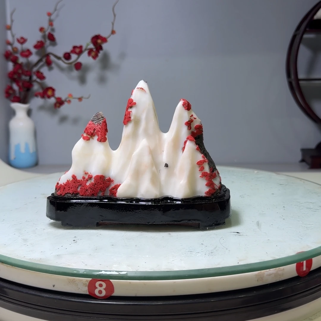 广***锁石材灵璧石白灵玉
