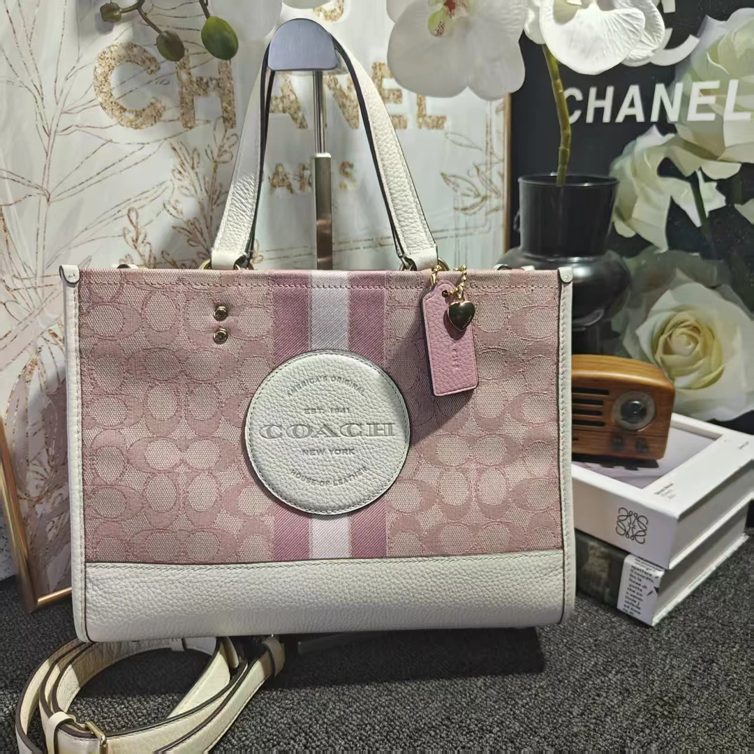 95新 COACH/蔻驰 蔻驰粉色托特G25101503尺寸29*21