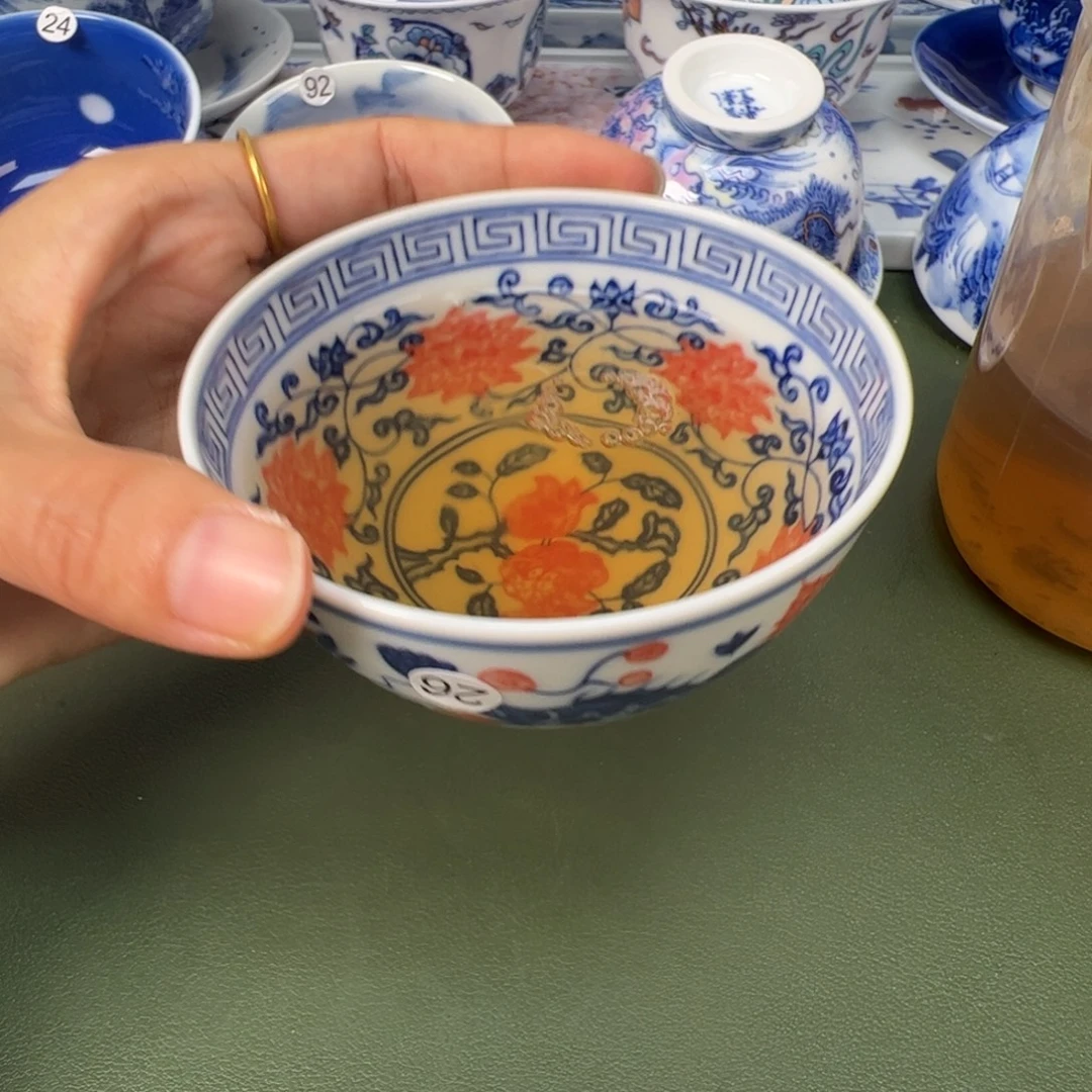 景德镇纯手工纯手绘茶具木木26
