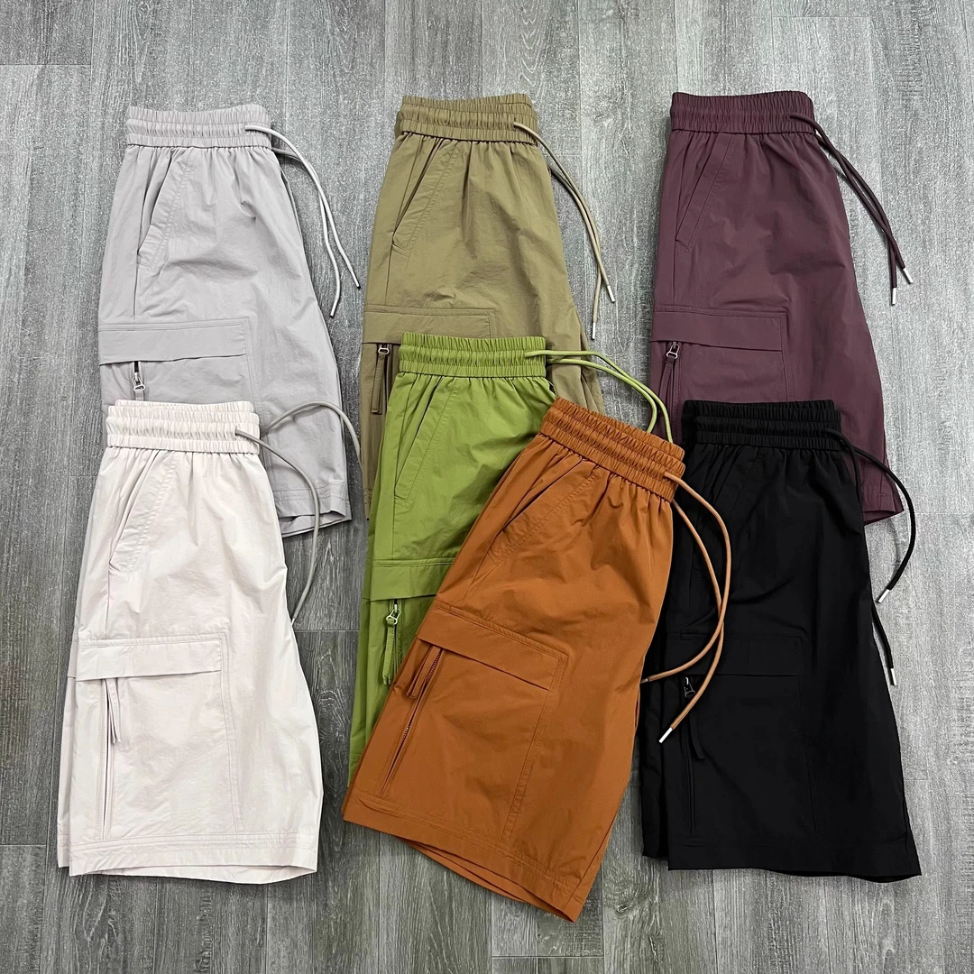 夏季时尚宽松休闲裤潮流速干五分短裤男士运动裤百搭薄款工装短裤