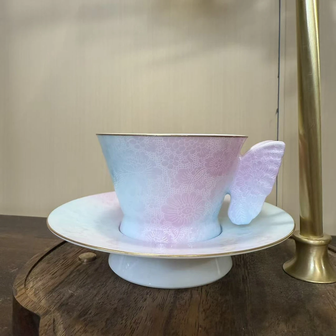 [GB] 蝴蝶咖啡杯 三色可选160ml