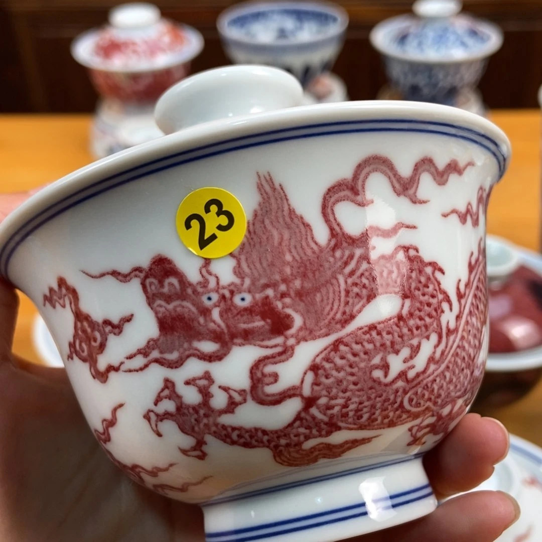 手绘现代茶具非古董