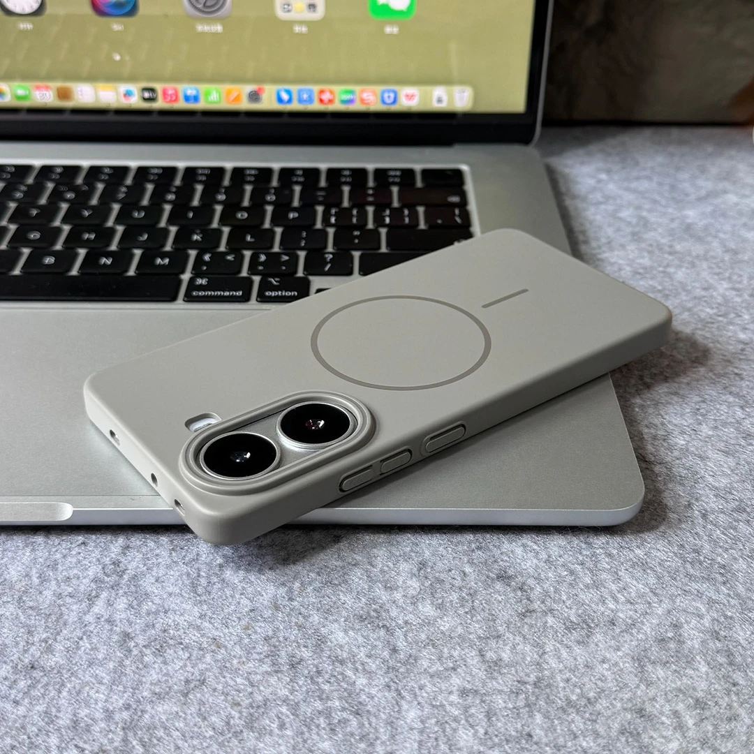 钛灰色简约适用红米Turbo4手机壳超薄turbo4Pro细圈磁吸防摔硬壳