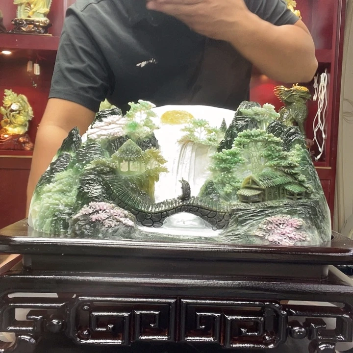 虎***口玉家居摆件办公室摆件