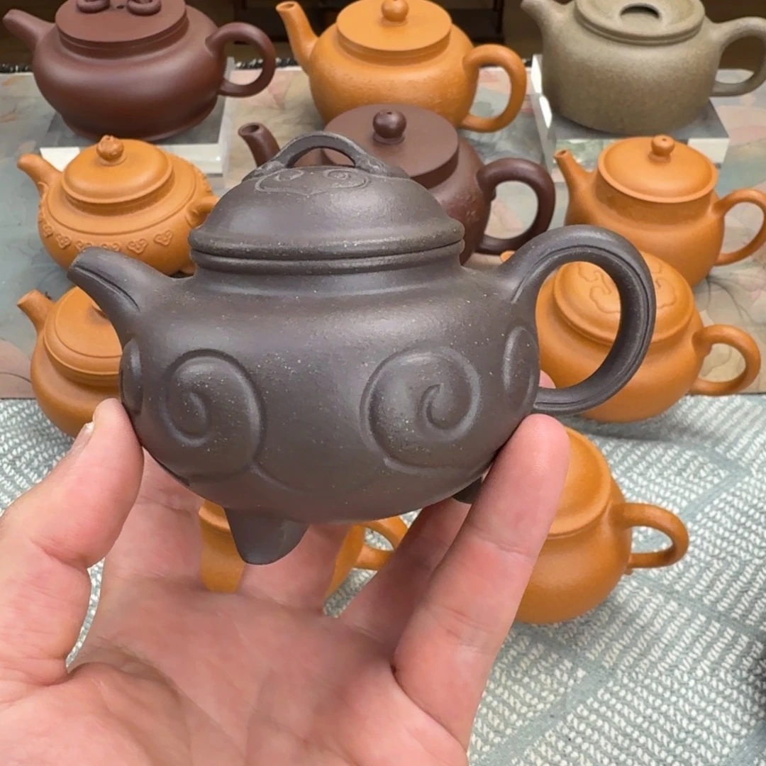 茶壶紫砂如意 瑕疵175