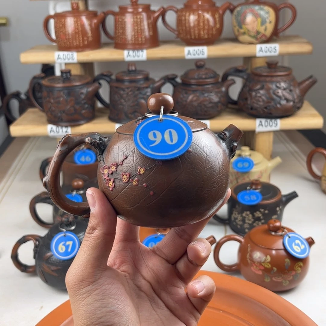 壶210cc 建水紫陶全手工制作，老匠人传承手艺