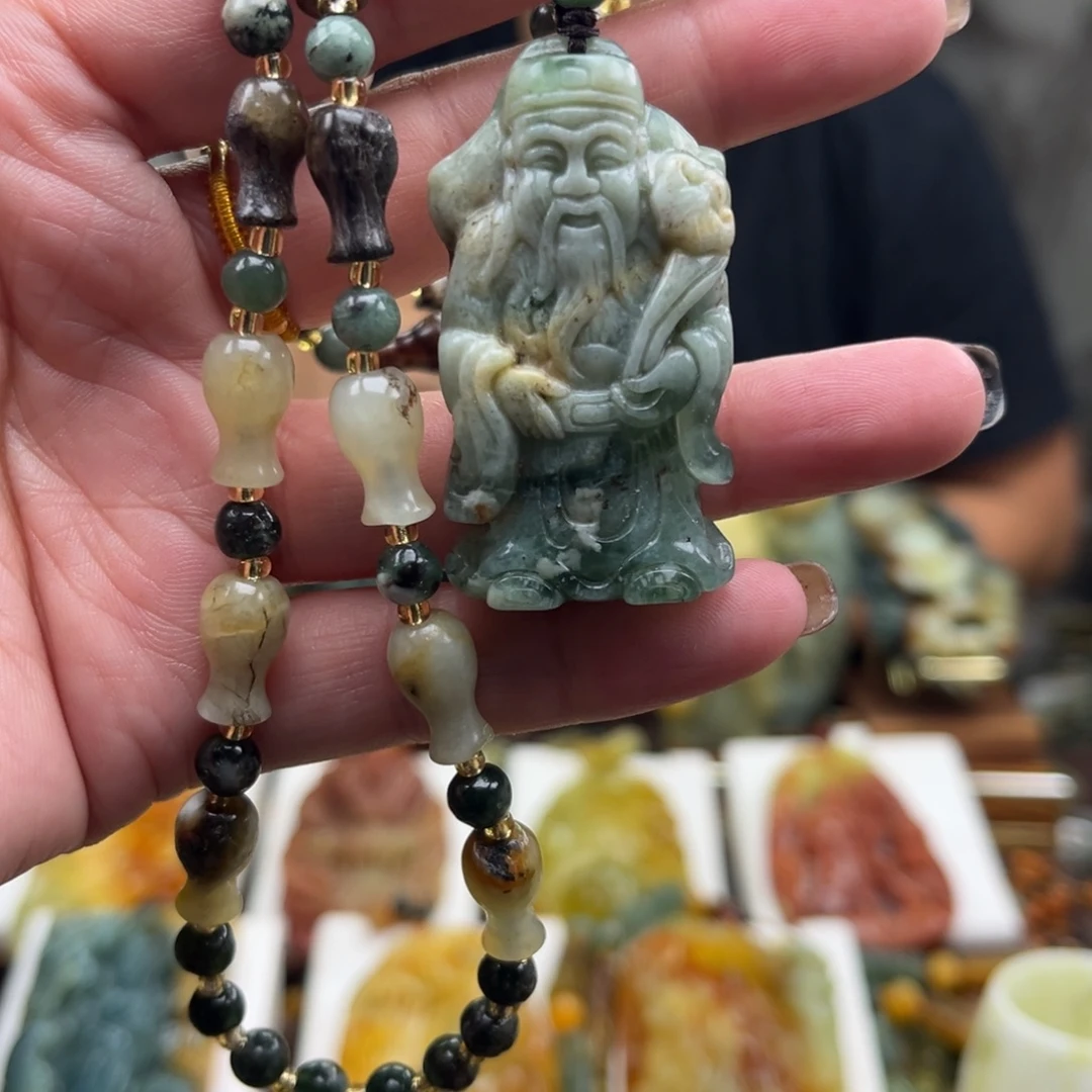 岫玉未镶嵌挂件挂件