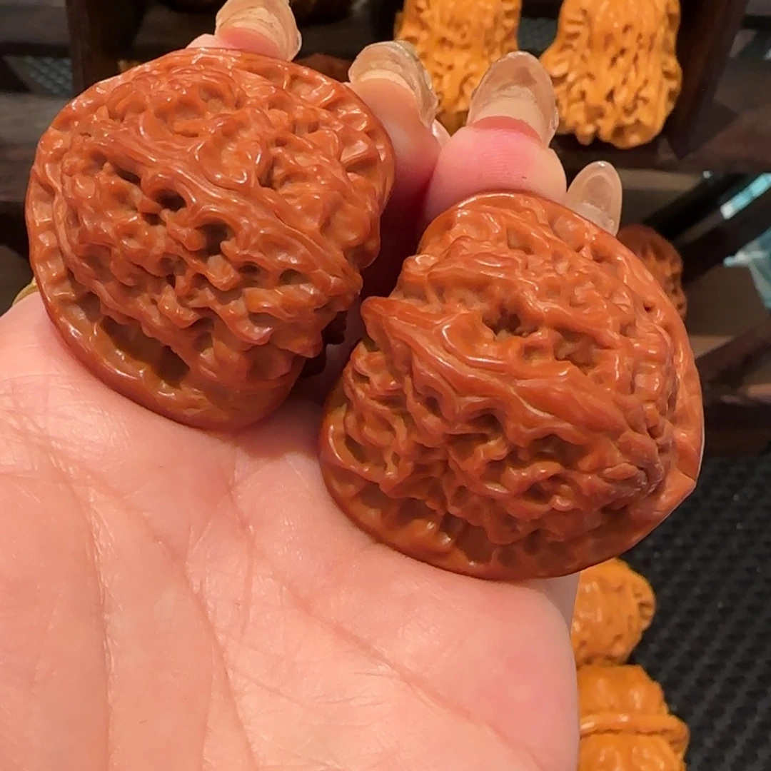 桃核吊坠三角白39精品1228