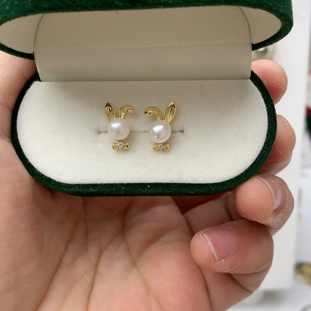 【闪购商品】淡水珍珠耳饰银S925镶嵌