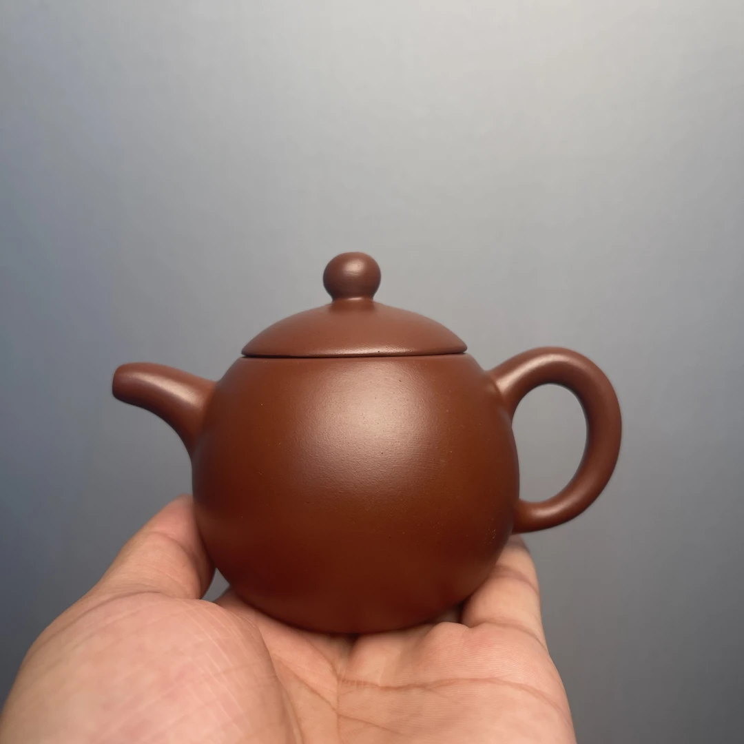 随机微瑕原矿朱泥壶一把