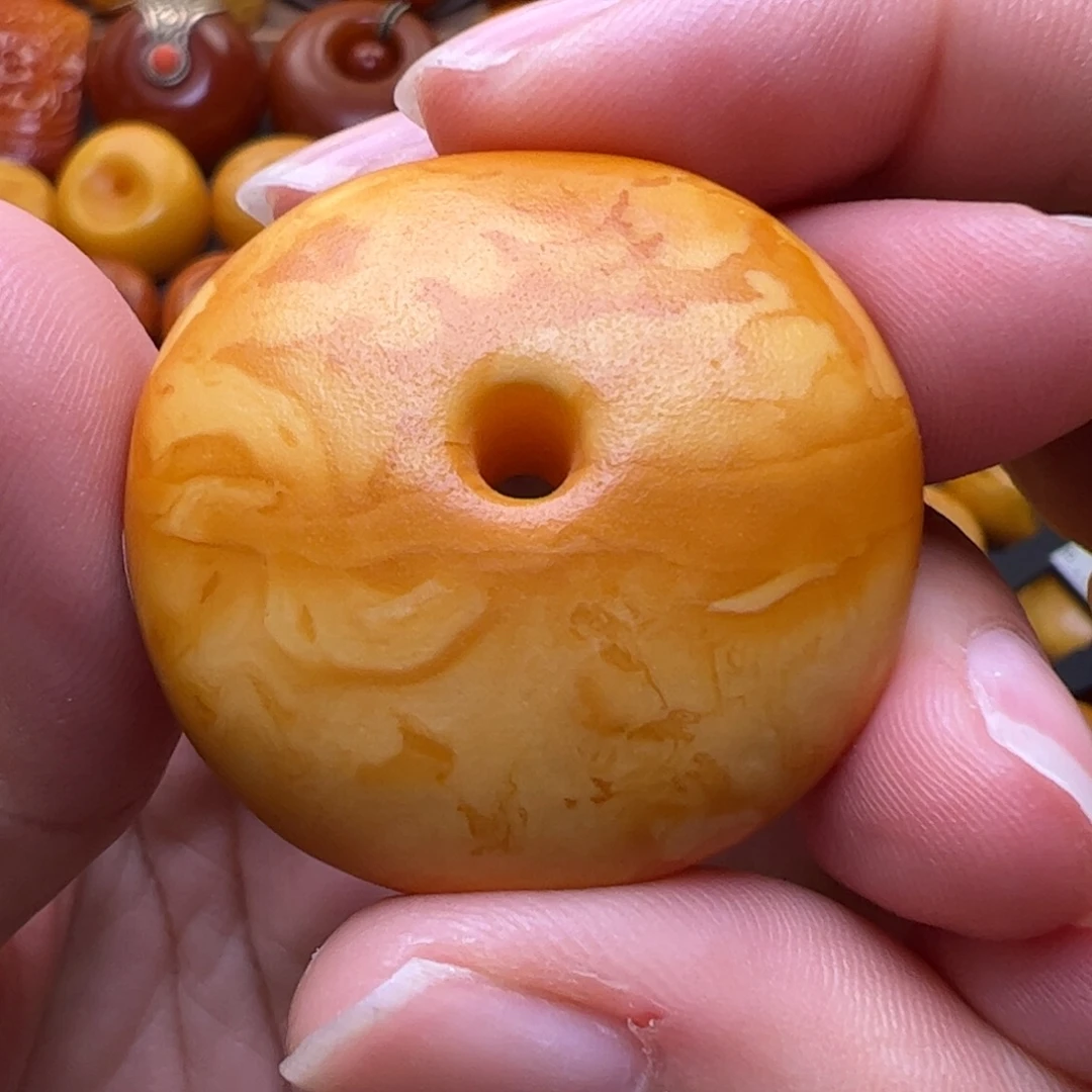 裸石蜜蜡未镶嵌扣子
