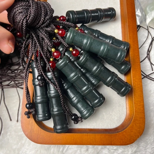 和田玉青玉大竹节节节高多样性发货拍一发一