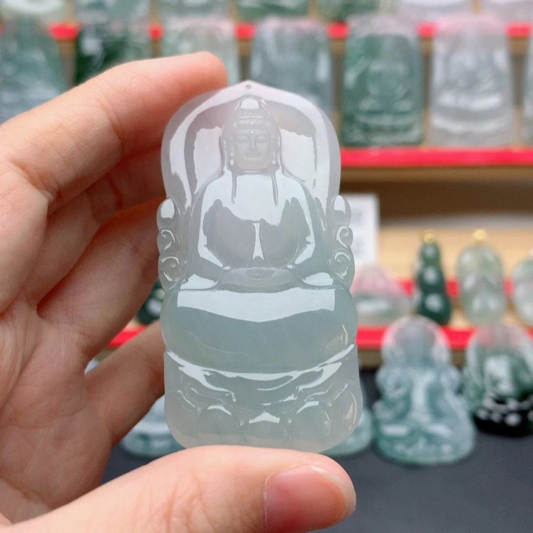 翡翠未镶嵌颈饰素衣