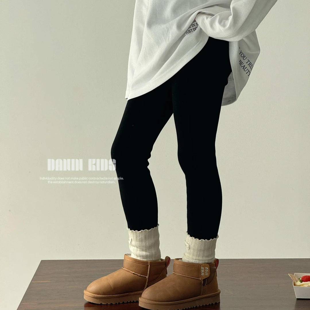【嗒囜】女童弹力加绒打底保暖紧身裤儿童冬显瘦修身外穿打底裤胖