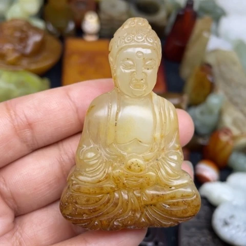 蛇纹石玉未镶嵌颈饰15