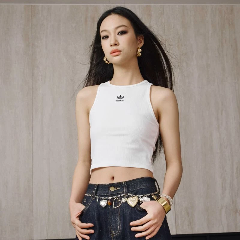 adidas/阿迪达斯 女子背心夏季显瘦瑜伽 运动修身上衣 JC9007
