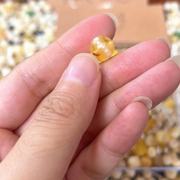 裸石蜜蜡未镶嵌9.9mm一个