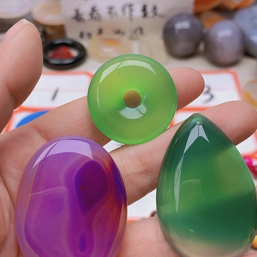 【闪购商品】未镶嵌玛瑙/玉髓珠宝半成品清**心