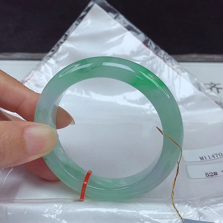 未镶嵌手镯翡翠52圈4704