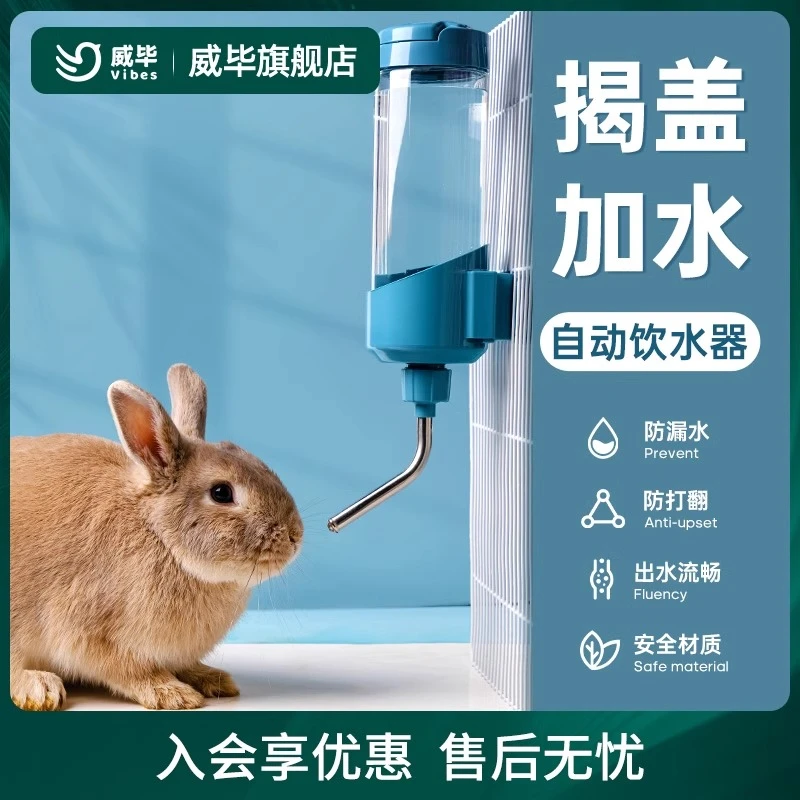 兔子饮水器挂式荷兰猪龙猫专用大容量自动喝水壶滚珠喂水神器用品