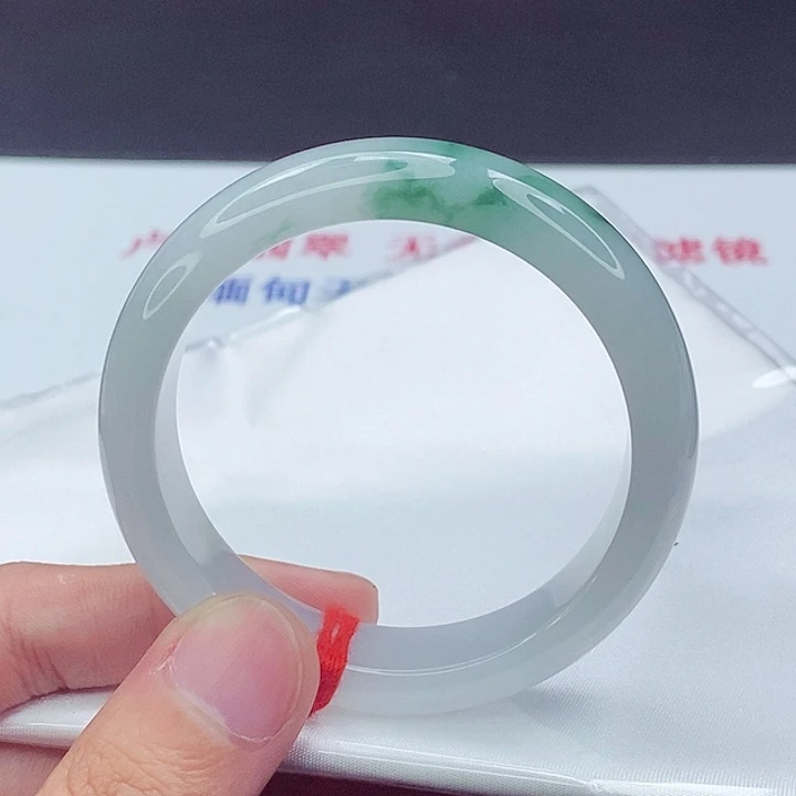 翡翠未镶嵌手镯52.8圈口